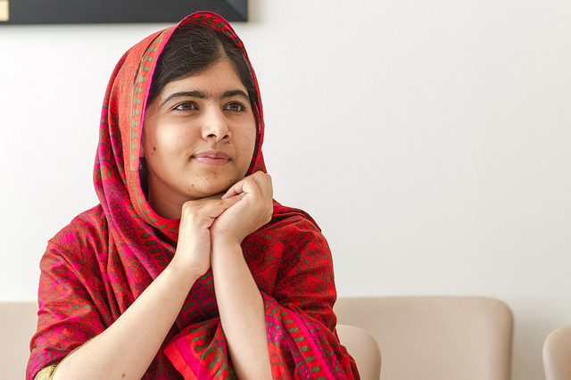 Malala Yousafzai, militante pakistanaise pour l'éducation des filles dans le monde.